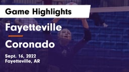 Fayetteville  vs Coronado  Game Highlights - Sept. 16, 2022