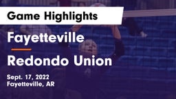 Fayetteville  vs Redondo Union Game Highlights - Sept. 17, 2022