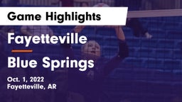 Fayetteville  vs Blue Springs  Game Highlights - Oct. 1, 2022