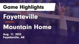 Fayetteville  vs Mountain Home  Game Highlights - Aug. 17, 2023