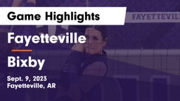 Fayetteville  vs Bixby  Game Highlights - Sept. 9, 2023