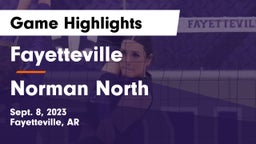 Fayetteville  vs Norman North  Game Highlights - Sept. 8, 2023