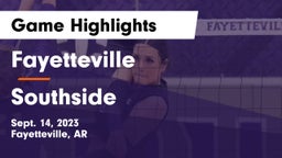 Fayetteville  vs Southside  Game Highlights - Sept. 14, 2023
