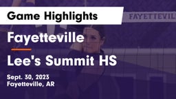 Fayetteville  vs Lee's Summit HS Game Highlights - Sept. 30, 2023