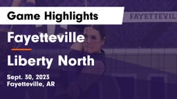 Fayetteville  vs Liberty North  Game Highlights - Sept. 30, 2023
