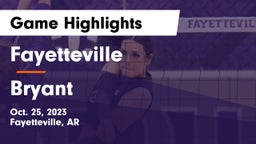 Fayetteville  vs Bryant  Game Highlights - Oct. 25, 2023