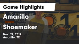 Amarillo  vs Shoemaker  Game Highlights - Nov. 22, 2019