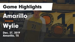 Amarillo  vs Wylie  Game Highlights - Dec. 27, 2019