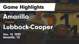 Amarillo  vs Lubbock-Cooper  Game Highlights - Jan. 14, 2020