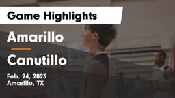 Amarillo  vs Canutillo  Game Highlights - Feb. 24, 2023