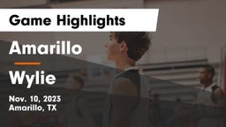 Amarillo  vs Wylie  Game Highlights - Nov. 10, 2023