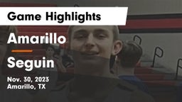 Amarillo  vs Seguin  Game Highlights - Nov. 30, 2023
