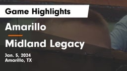 Amarillo  vs Midland Legacy  Game Highlights - Jan. 5, 2024