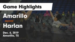 Amarillo  vs Harlan  Game Highlights - Dec. 6, 2019