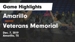 Amarillo  vs Veterans Memorial Game Highlights - Dec. 7, 2019