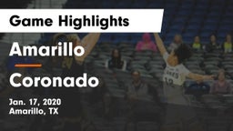 Amarillo  vs Coronado  Game Highlights - Jan. 17, 2020