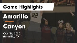 Amarillo  vs Canyon  Game Highlights - Oct. 31, 2020