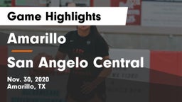 Amarillo  vs San Angelo Central  Game Highlights - Nov. 30, 2020