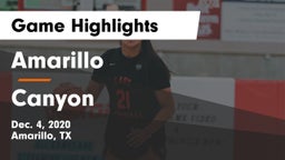 Amarillo  vs Canyon  Game Highlights - Dec. 4, 2020