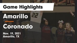 Amarillo  vs Coronado  Game Highlights - Nov. 19, 2021