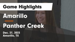 Amarillo  vs Panther Creek  Game Highlights - Dec. 27, 2023