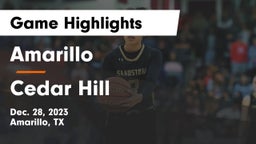 Amarillo  vs Cedar Hill  Game Highlights - Dec. 28, 2023