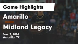 Amarillo  vs Midland Legacy  Game Highlights - Jan. 2, 2024