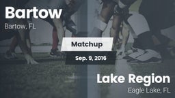 Matchup: Bartow  vs. Lake Region 2016