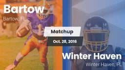 Matchup: Bartow  vs. Winter Haven  2016