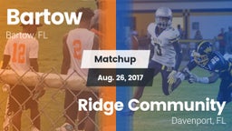 Matchup: Bartow  vs. Ridge Community  2017
