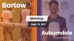 Matchup: Bartow  vs. Auburndale  2017