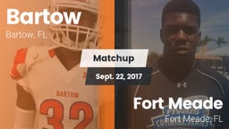 Matchup: Bartow  vs. Fort Meade  2017