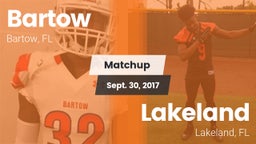 Matchup: Bartow  vs. Lakeland  2017