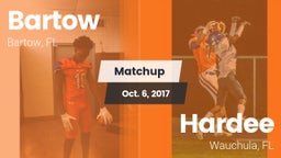Matchup: Bartow  vs. Hardee  2017