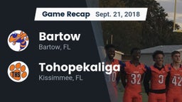 Recap: Bartow  vs. Tohopekaliga  2018