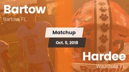 Matchup: Bartow  vs. Hardee  2018