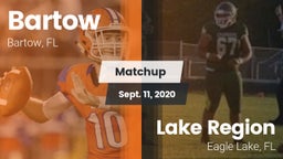 Matchup: Bartow  vs. Lake Region  2020
