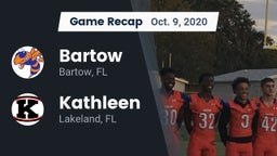 Recap: Bartow  vs. Kathleen  2020