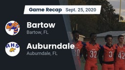 Recap: Bartow  vs. Auburndale  2020