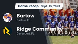 Recap: Bartow  vs. Ridge Community  2023
