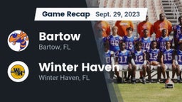 Recap: Bartow  vs. Winter Haven  2023