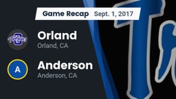 Recap: Orland  vs. Anderson  2017