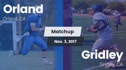 Matchup: Orland  vs. Gridley  2017