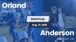 Matchup: Orland  vs. Anderson  2018