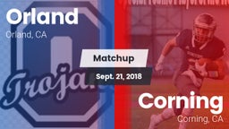 Matchup: Orland  vs. Corning  2018