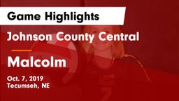 Johnson County Central  vs Malcolm  Game Highlights - Oct. 7, 2019