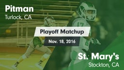 Matchup: Pitman  vs. St. Mary's  2016