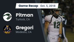 Recap: Pitman  vs. Gregori  2018