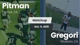 Matchup: Pitman  vs. Gregori  2019