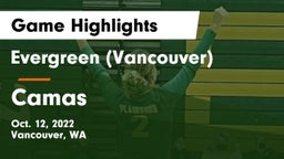 Evergreen  (Vancouver) vs Camas  Game Highlights - Oct. 12, 2022